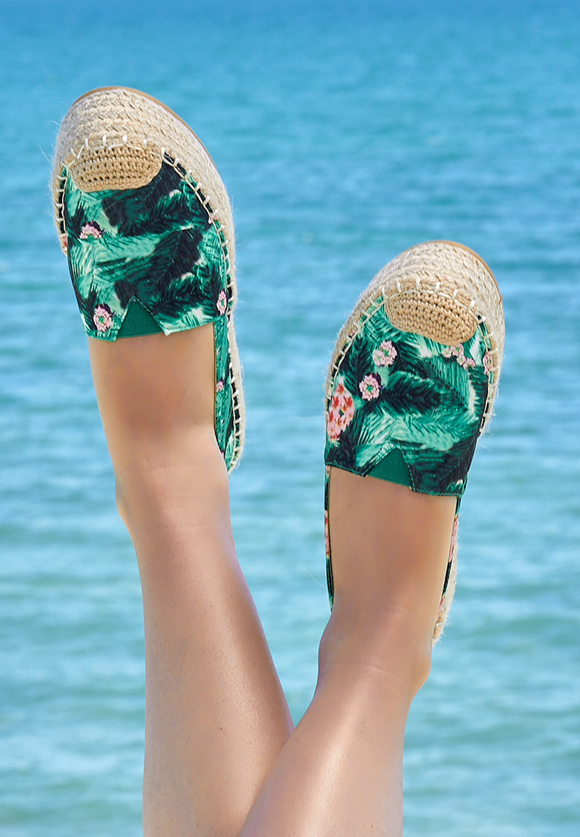 Espadrilles sa platformom Laguna zeleno