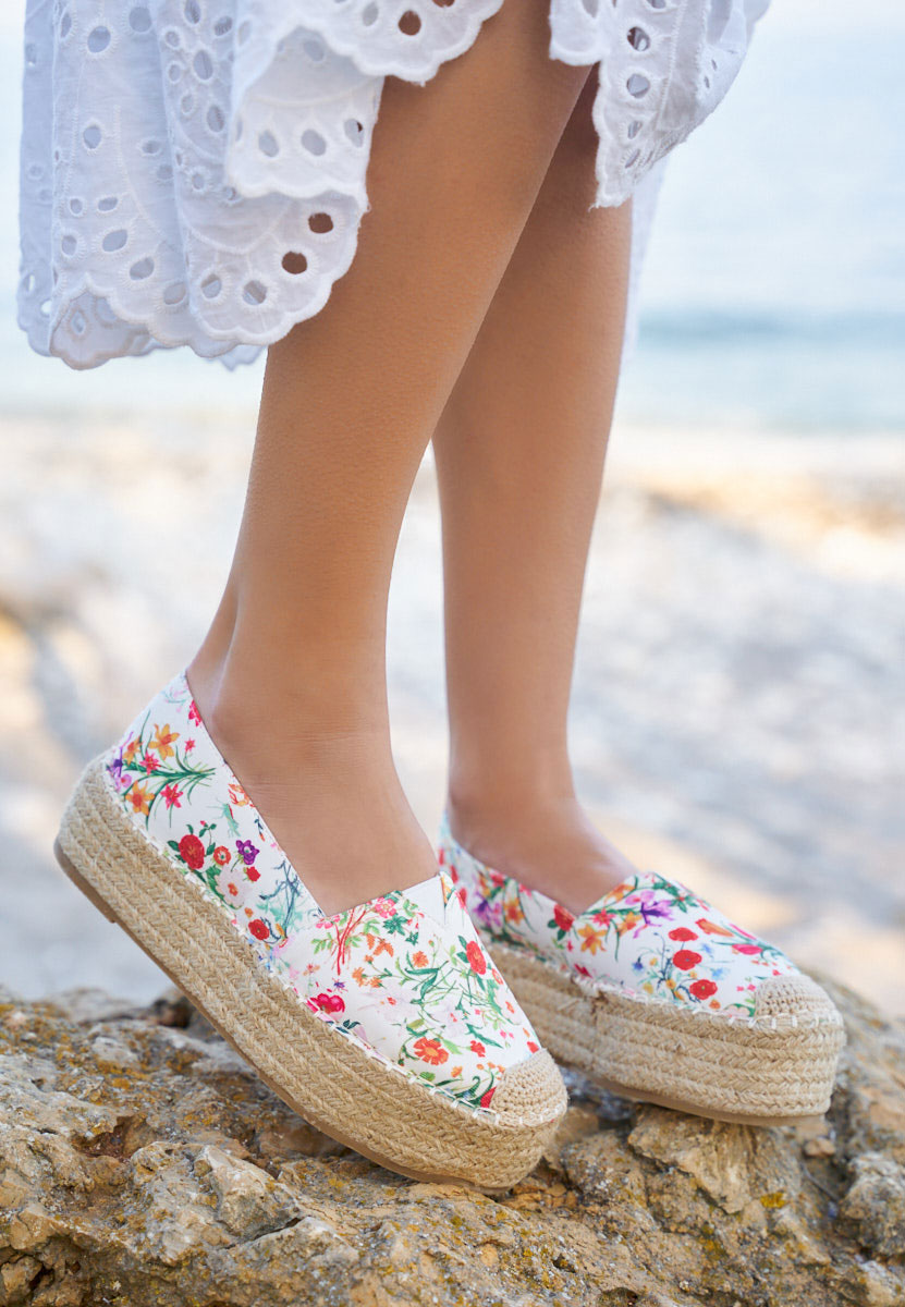 Espadrilles sa platformom Laguna bijele