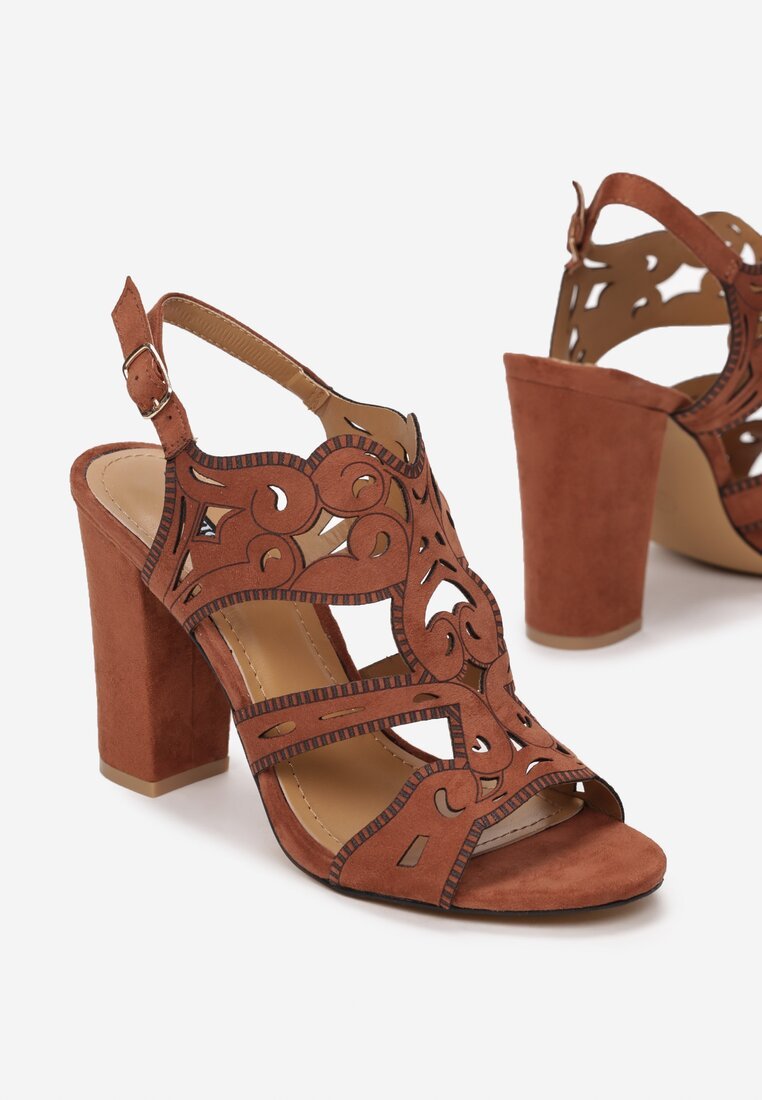 Sandale s petu Delise braon