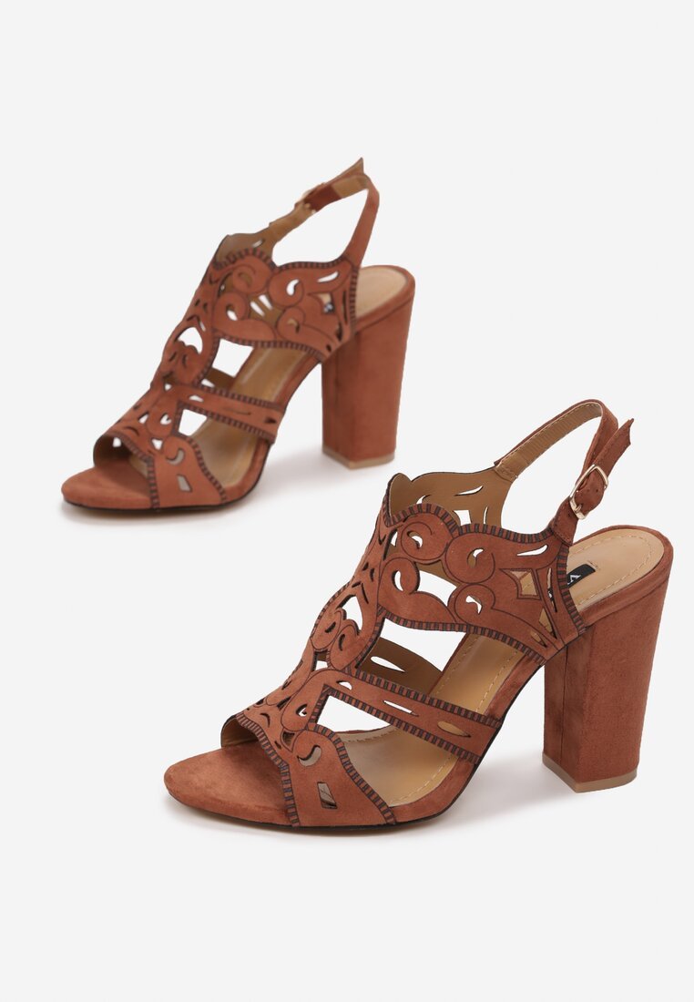 Sandale s petu Delise braon