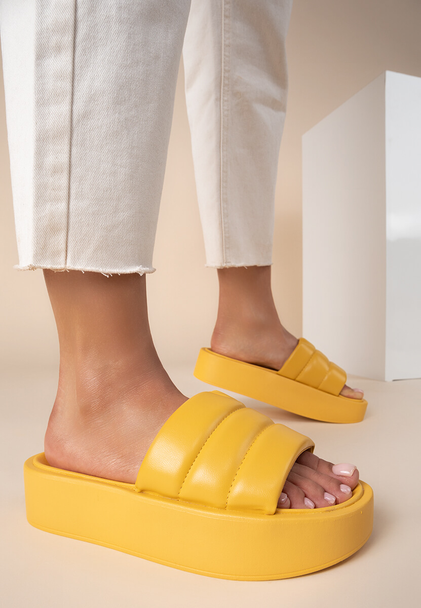 Papuče s platformom Mimosa Žuto