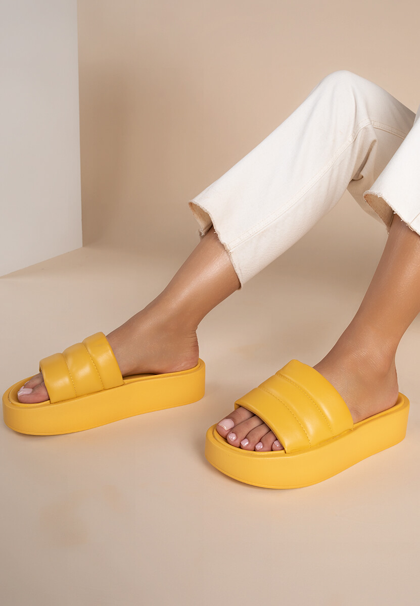 Papuče s platformom Mimosa Žuto