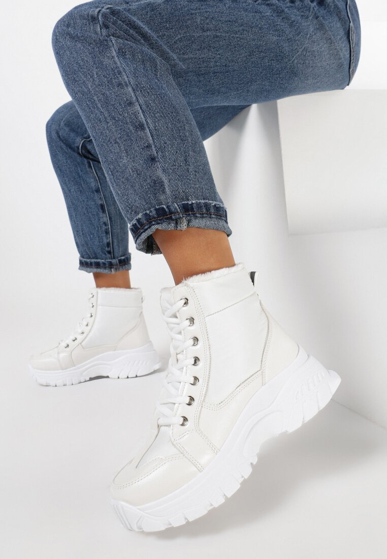 High-Top Sneakers bijele Macey