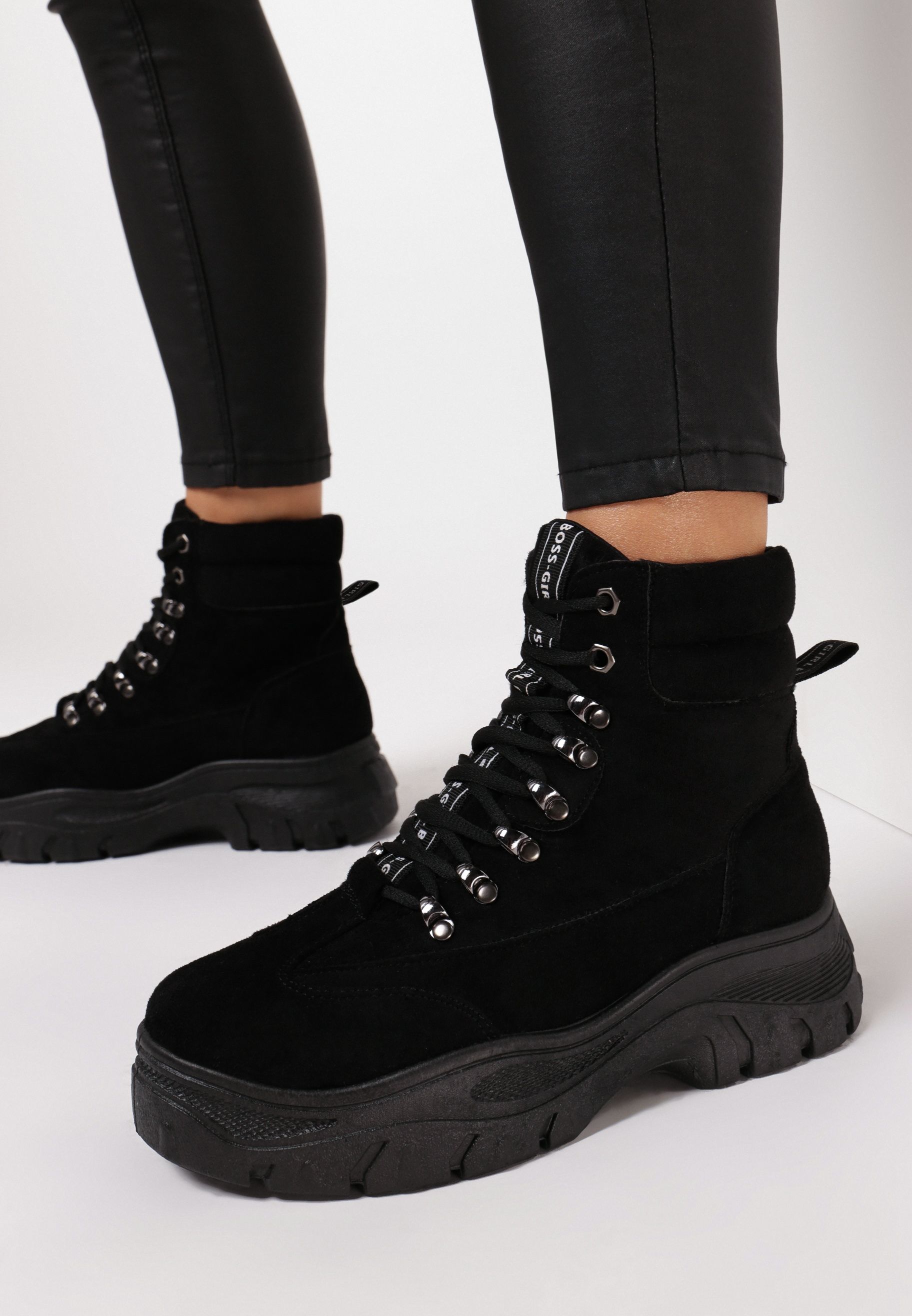High-Top Sneakers crno Onisa High-Top Sneakers crno Onisa