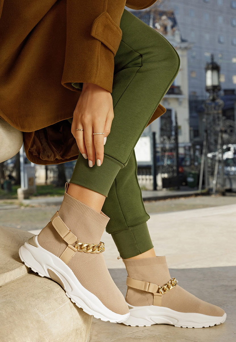 High-Top Sneakers Gisella kaki