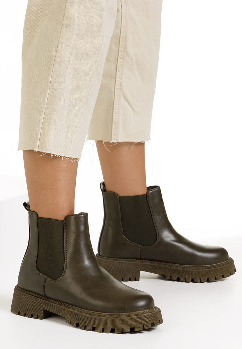 Ženske gležnjače zeleno Stellia