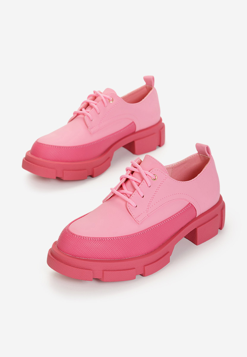 Ženske cipele derby Dianera ružičasto