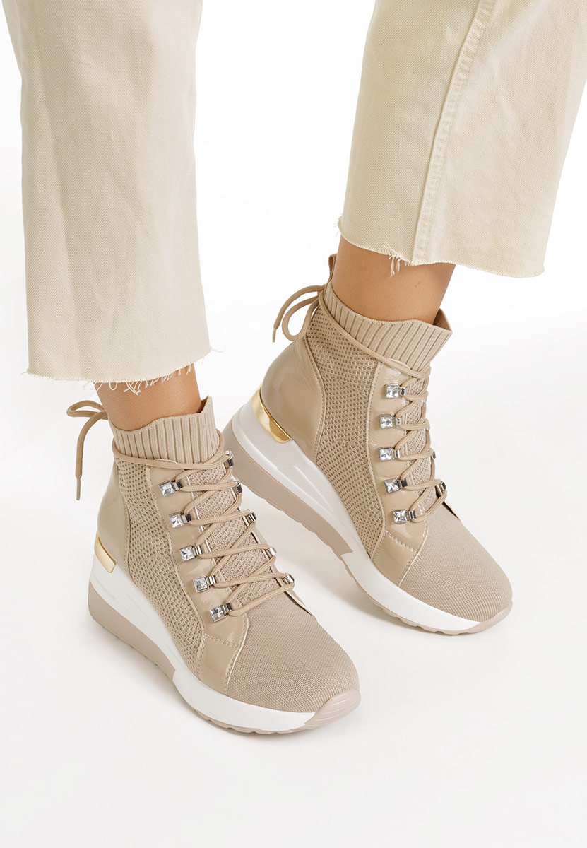 High-Top Sneakers bež Midian