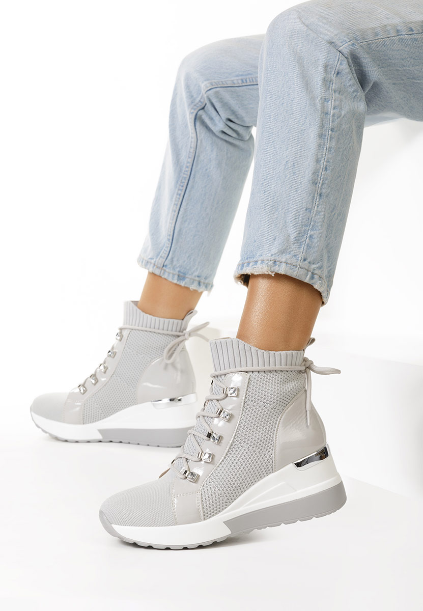 High-Top Sneakers sivo Midian