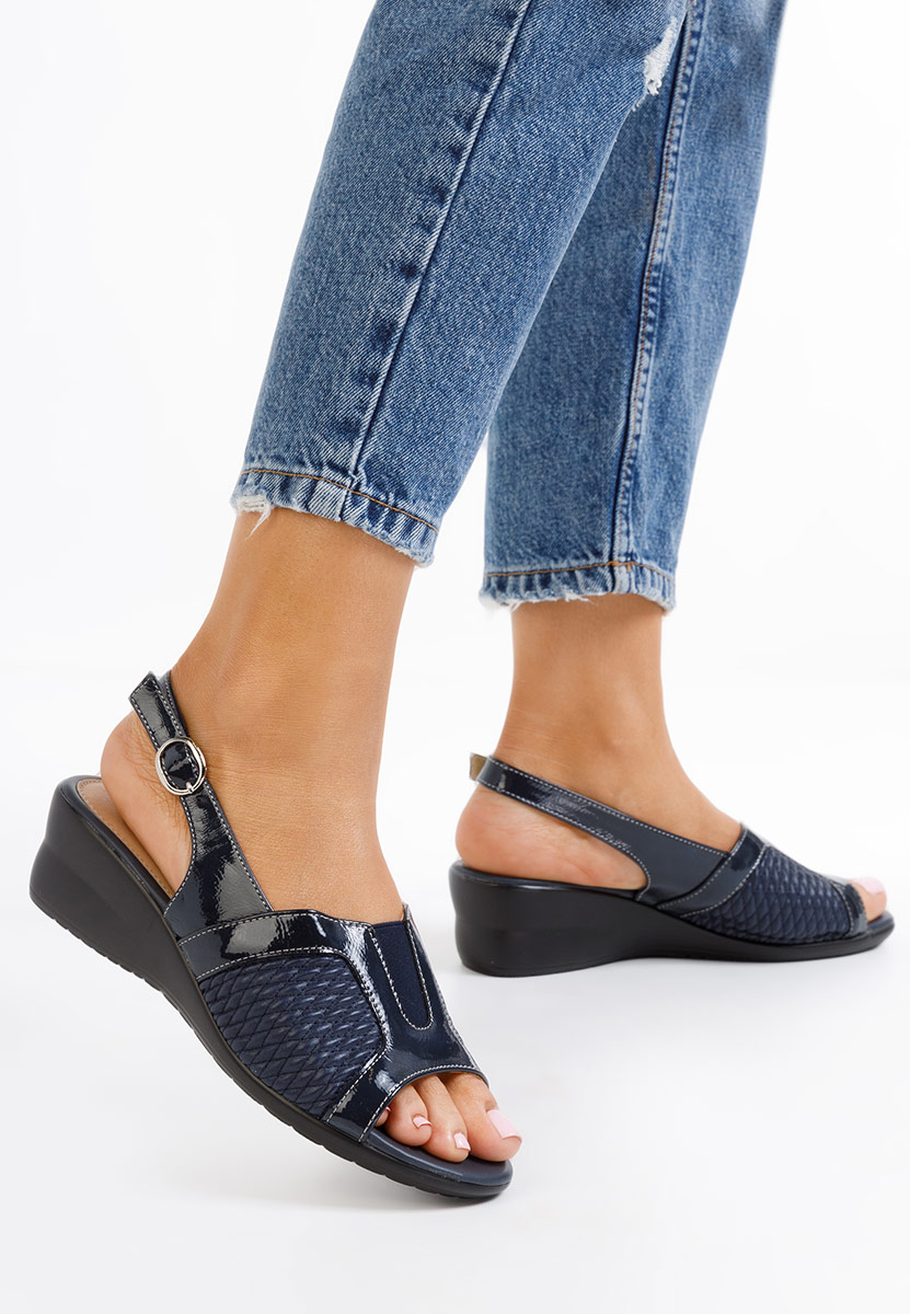 Sandale na ortopedijskim stopalom Agnita plavo navy