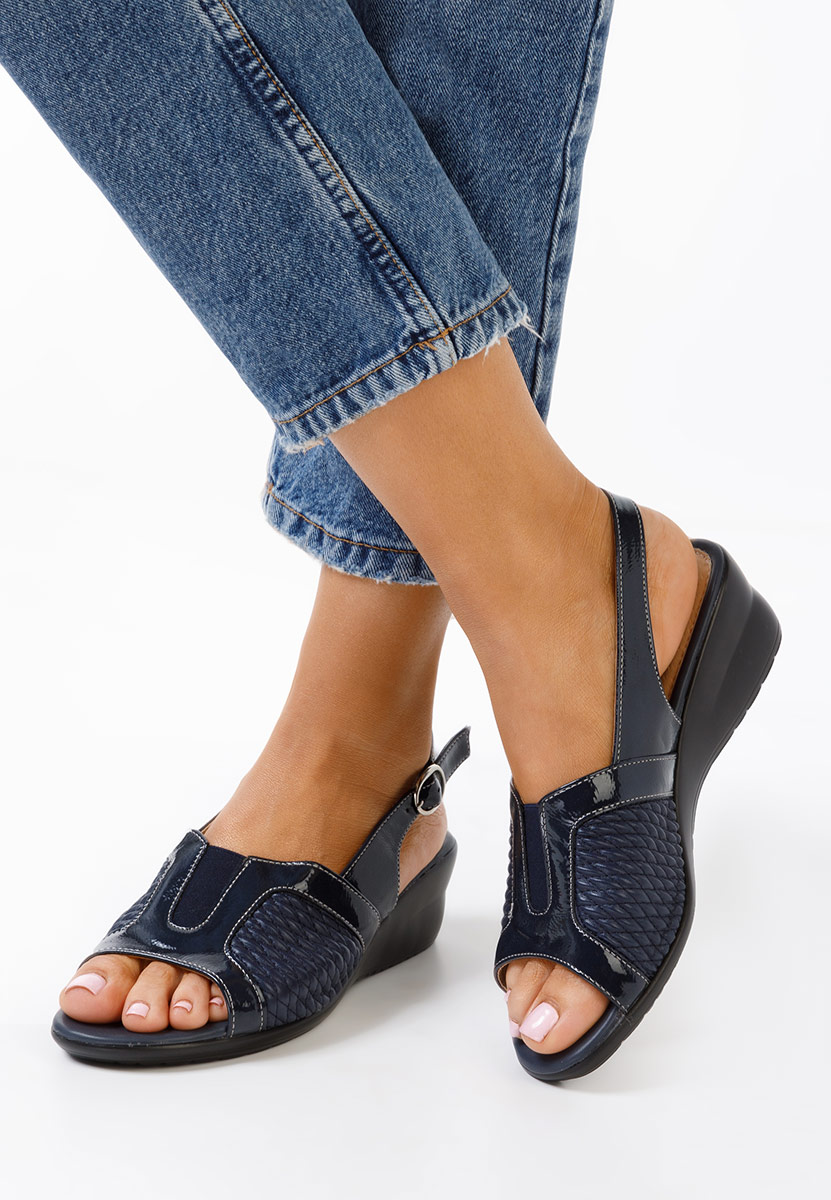 Sandale na ortopedijskim stopalom Agnita plavo navy