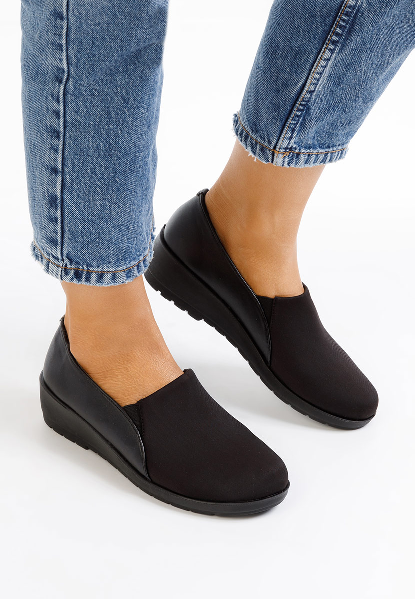 Mokasinke s platformom Yanira crno