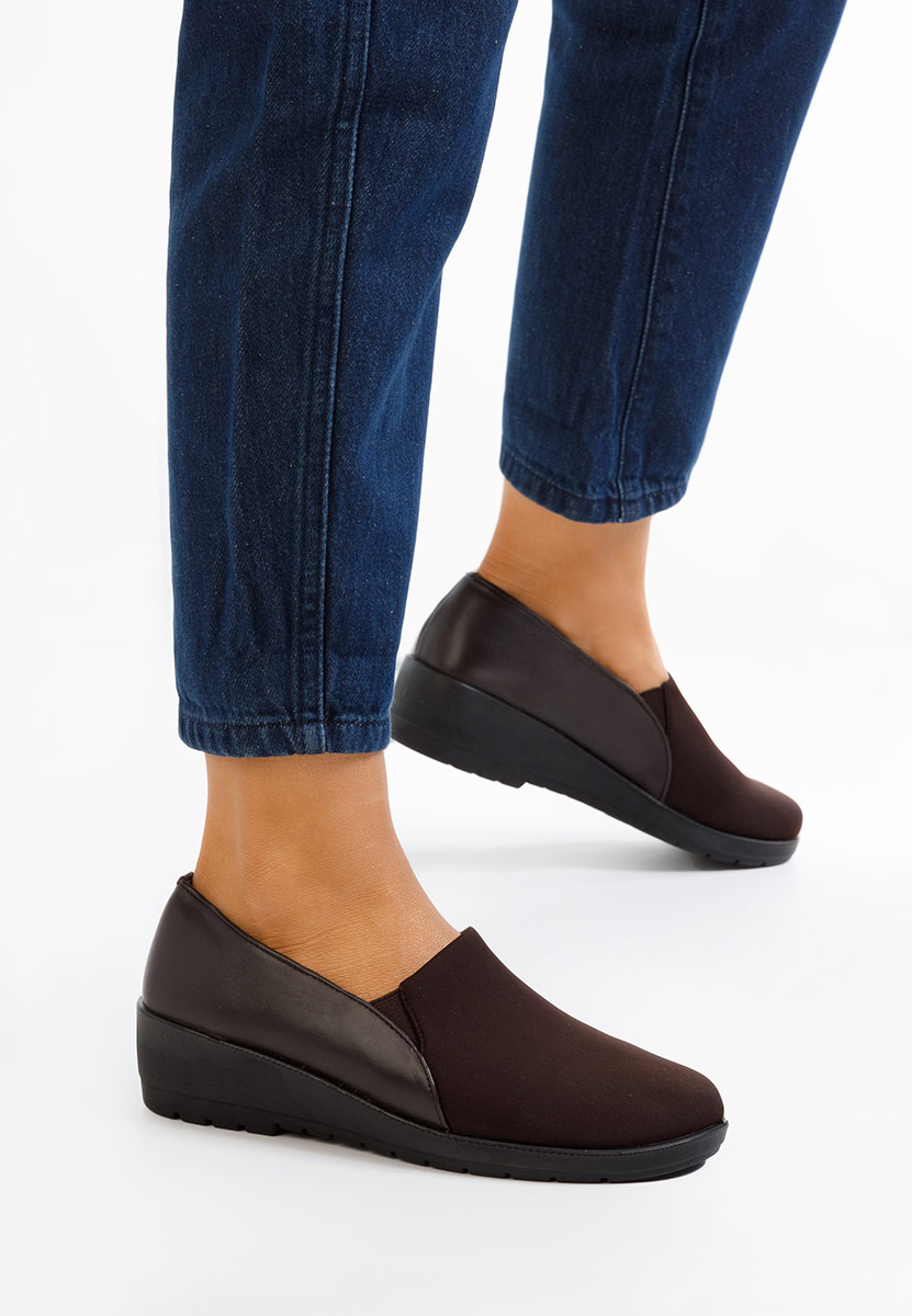 Mokasinke s platformom Yanira braon