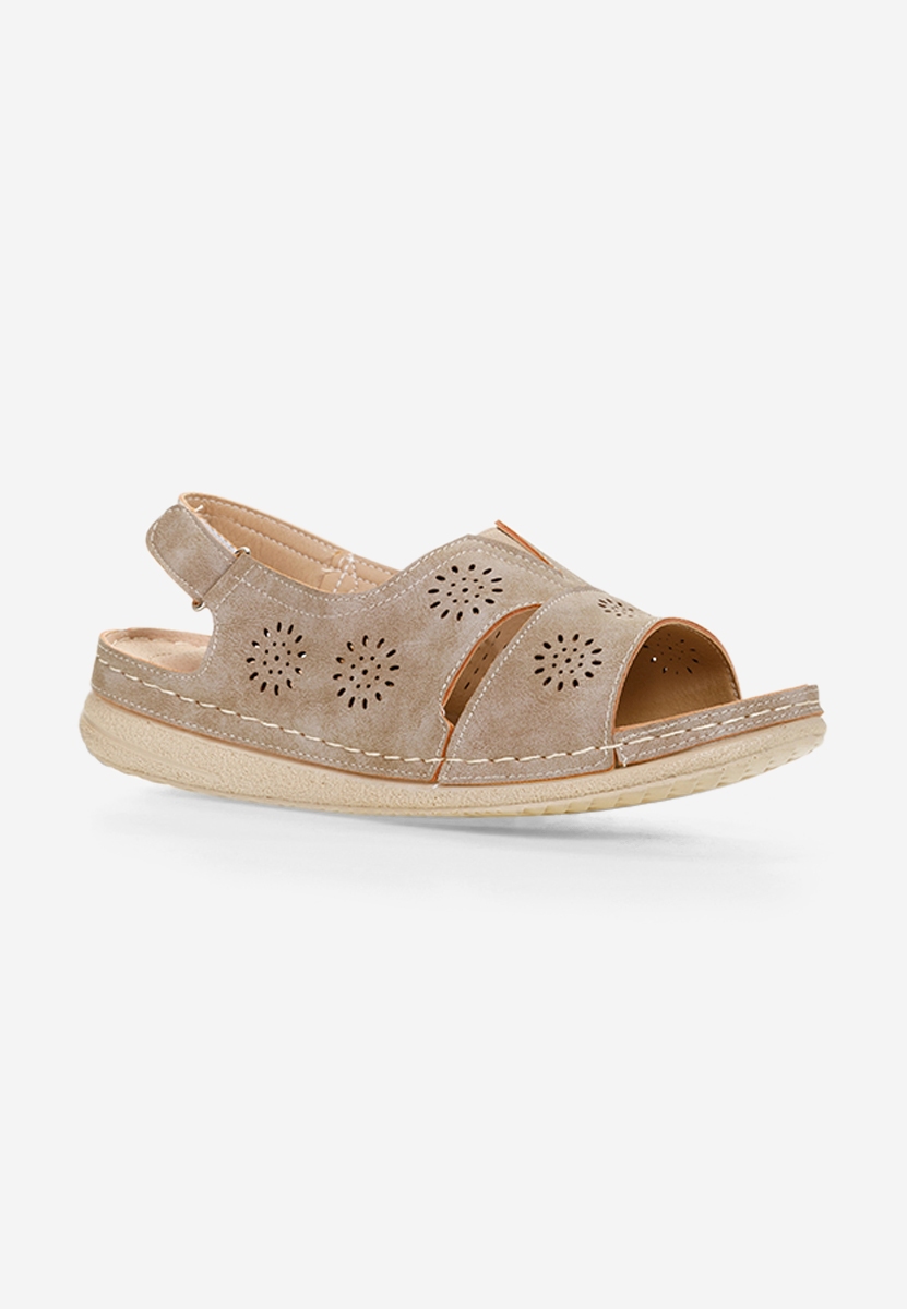 Ženske sandale Lisandra kaki