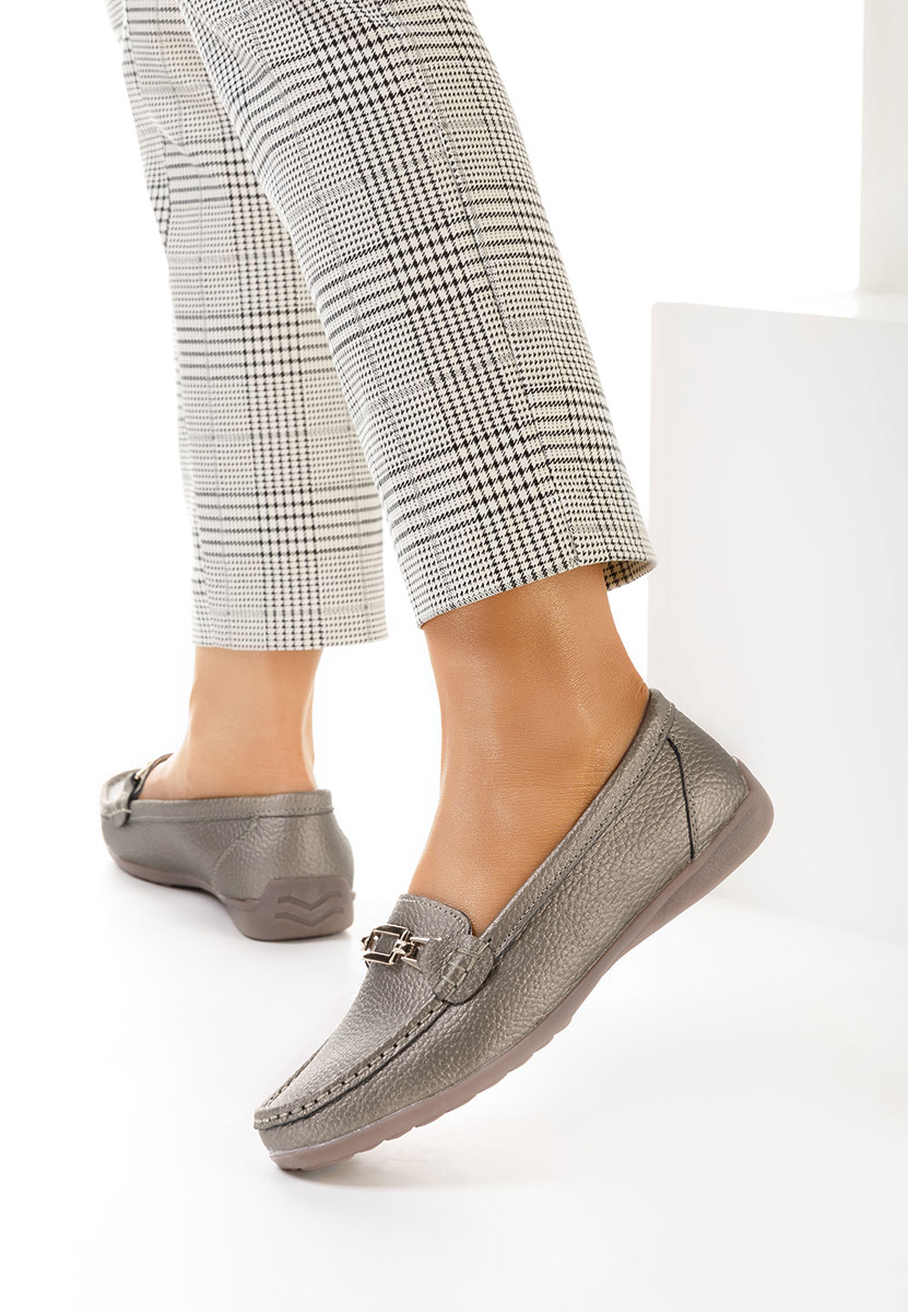 Mokasinke od prirodne kože Celetina zlatno