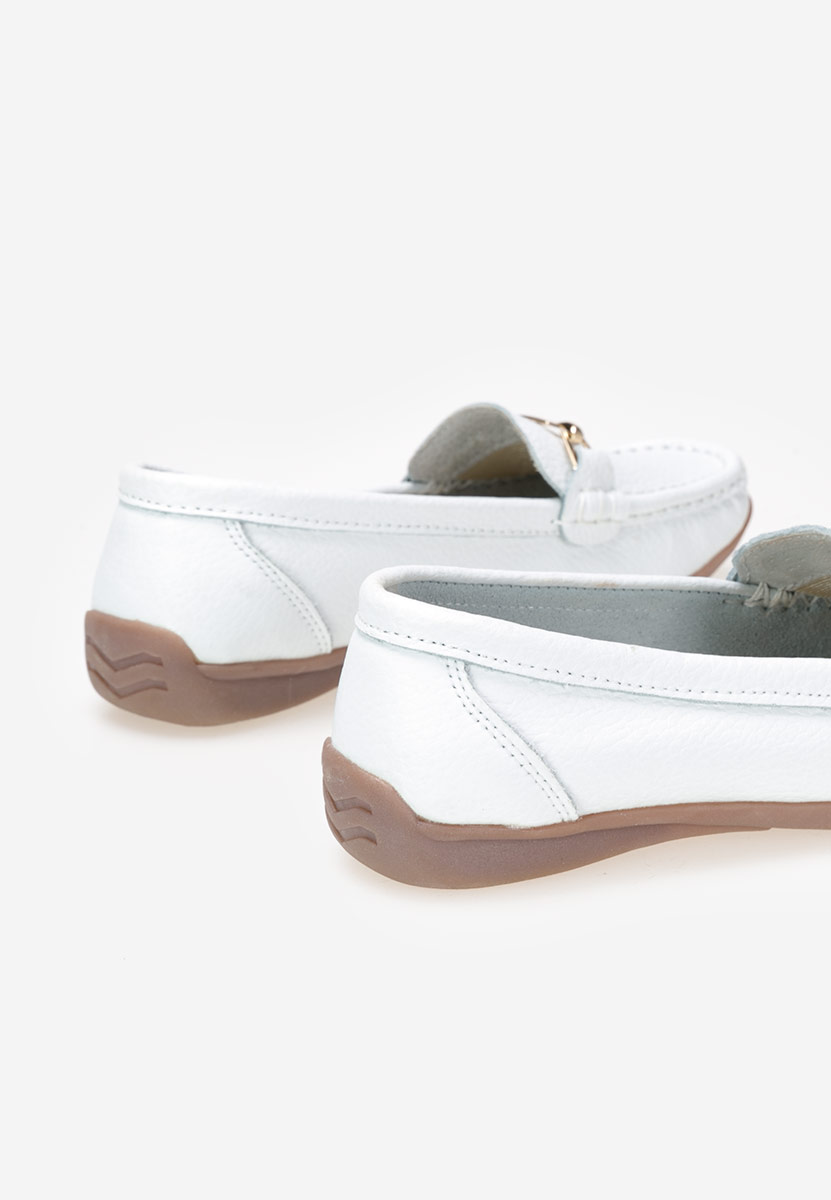 Mokasinke od prirodne kože bijele Celetina