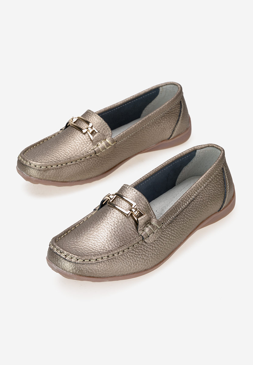 Mokasinke od prirodne kože Celetina zlatno