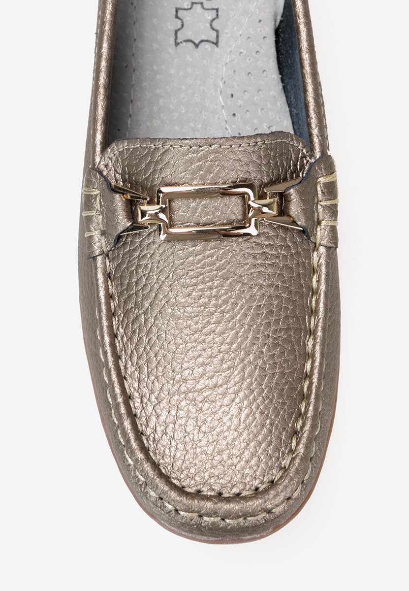 Mokasinke od prirodne kože Celetina zlatno