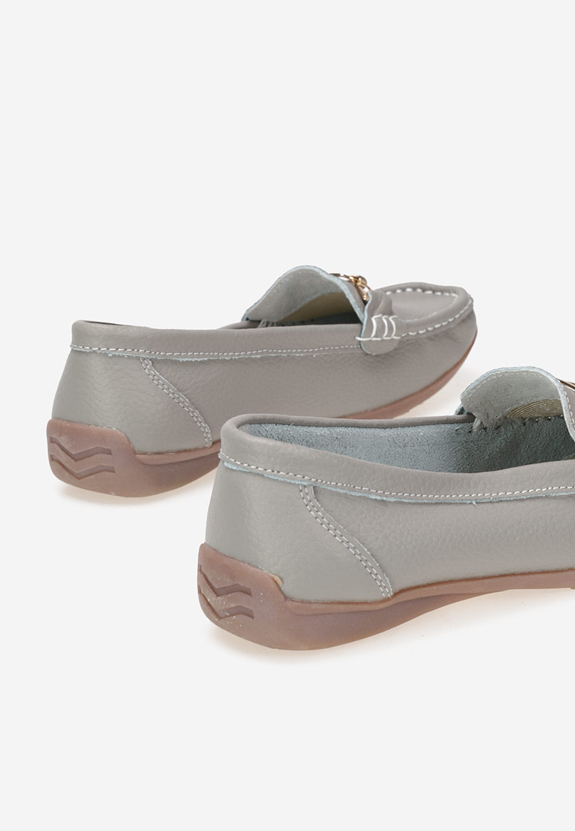 Mokasinke od prirodne kože sivo Celetina