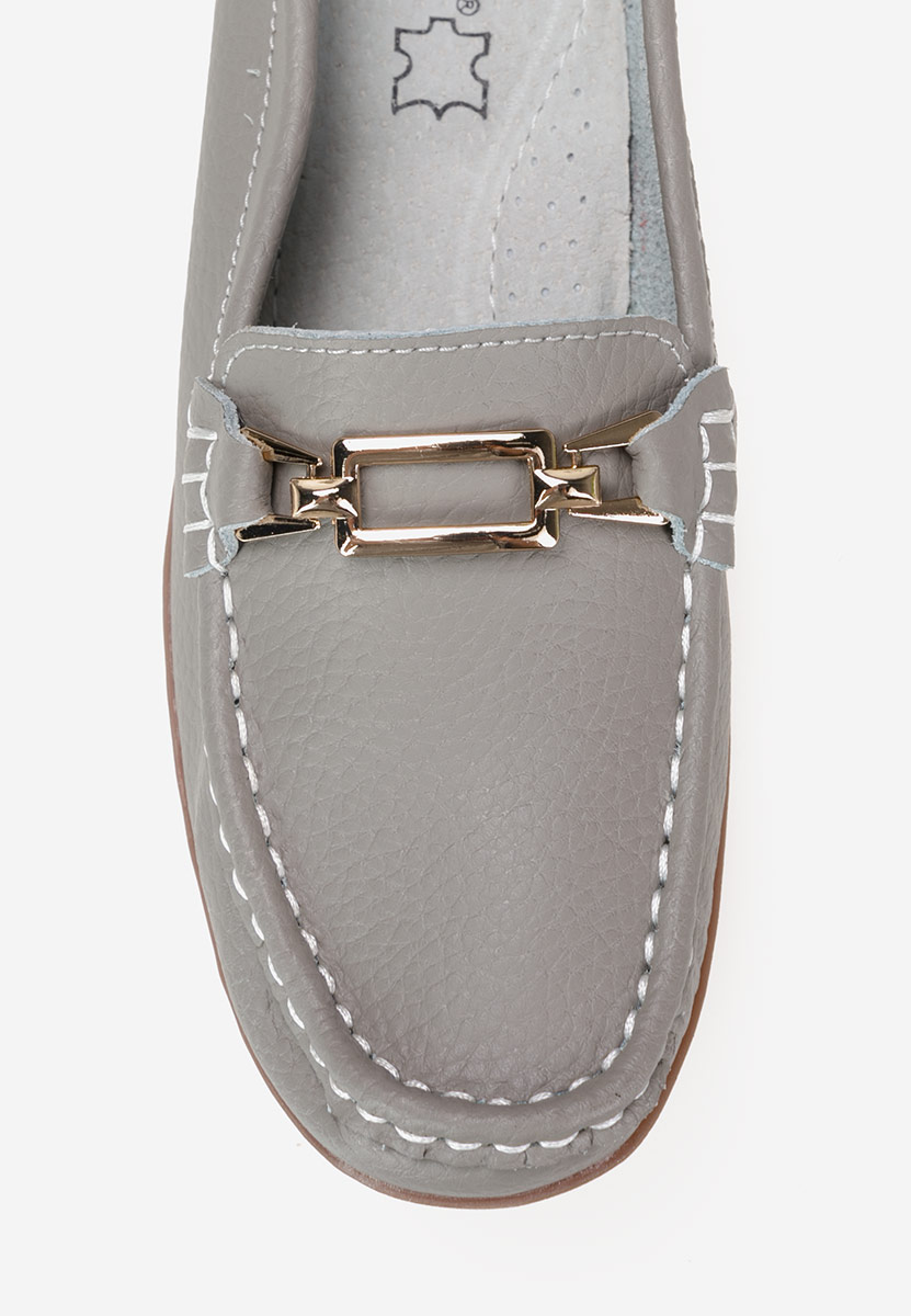 Mokasinke od prirodne kože sivo Celetina