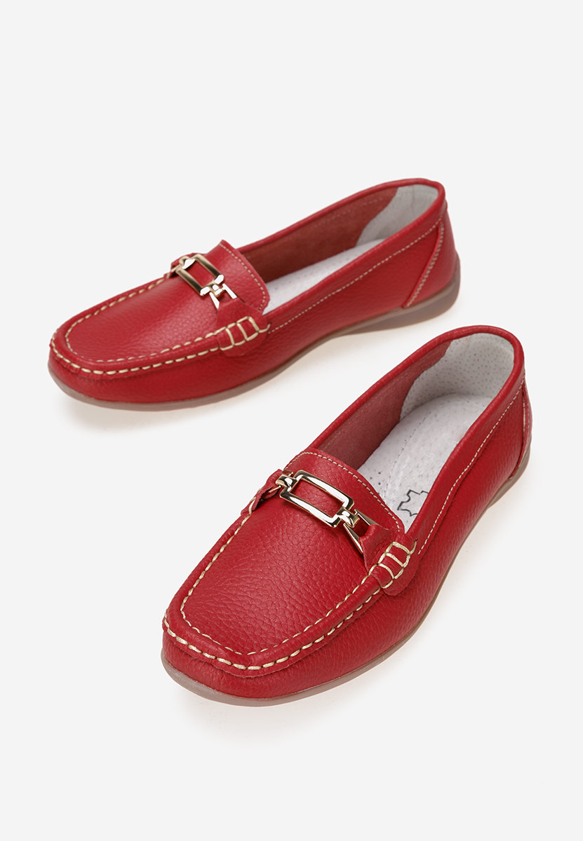 Mokasinke od prirodne kože crveno Celetina