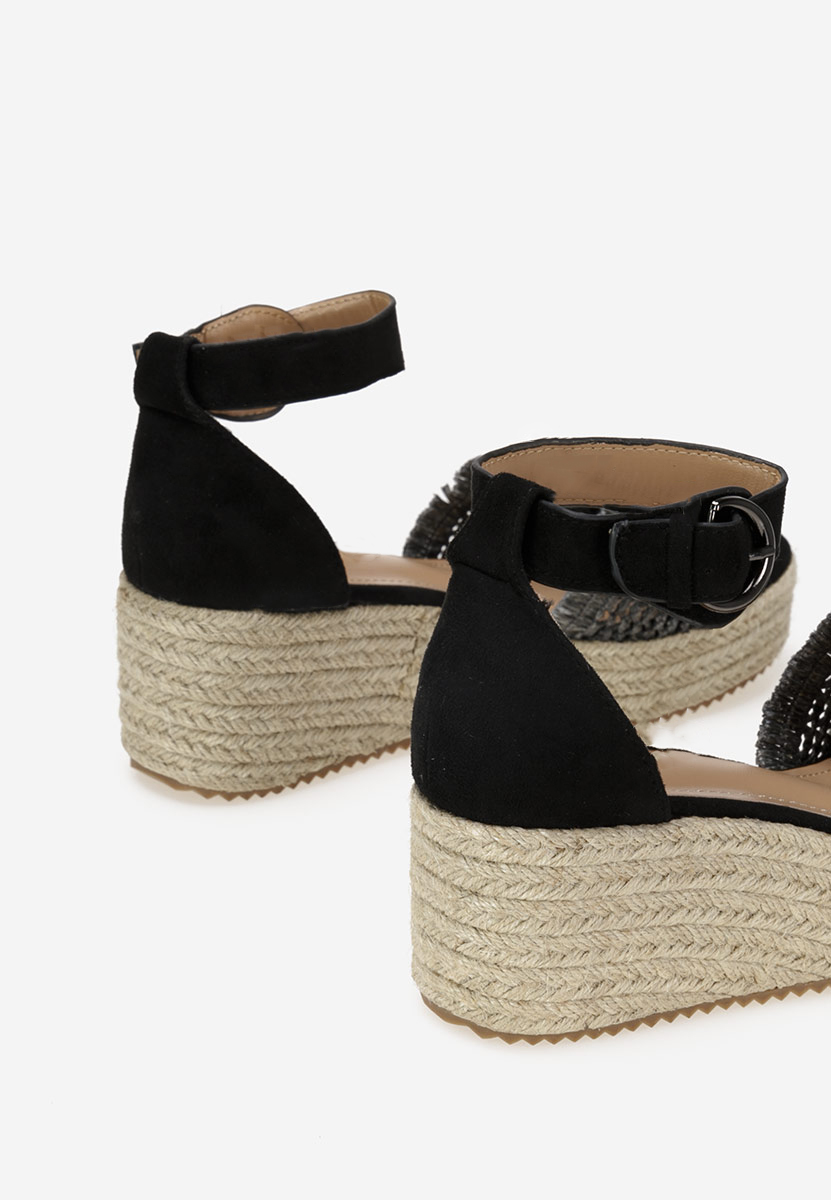 Sandale s platformom Saria crno