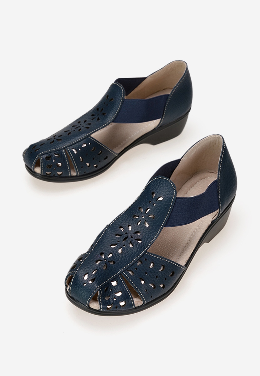 Sandale od prirodne kože Melona plavo navy