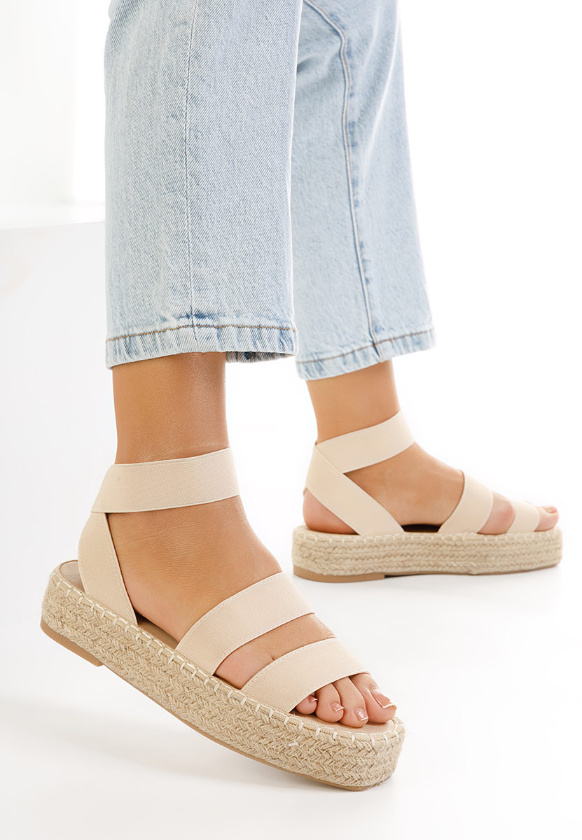Espadrilles za ženske bež Clarena