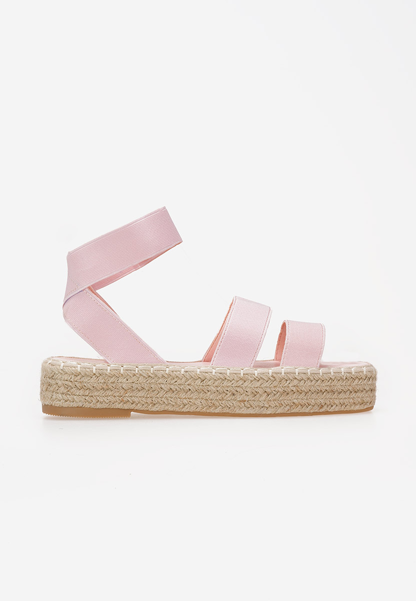 Espadrilles za ženske Clarena ružičasto