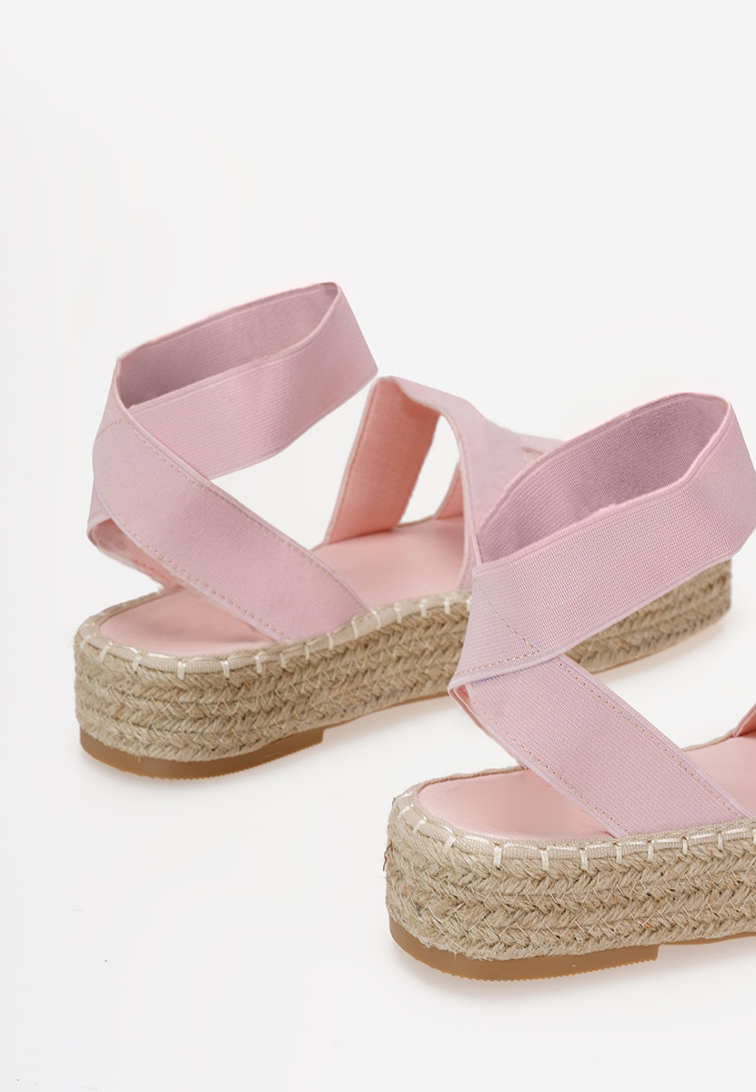 Espadrilles za ženske Clarena ružičasto