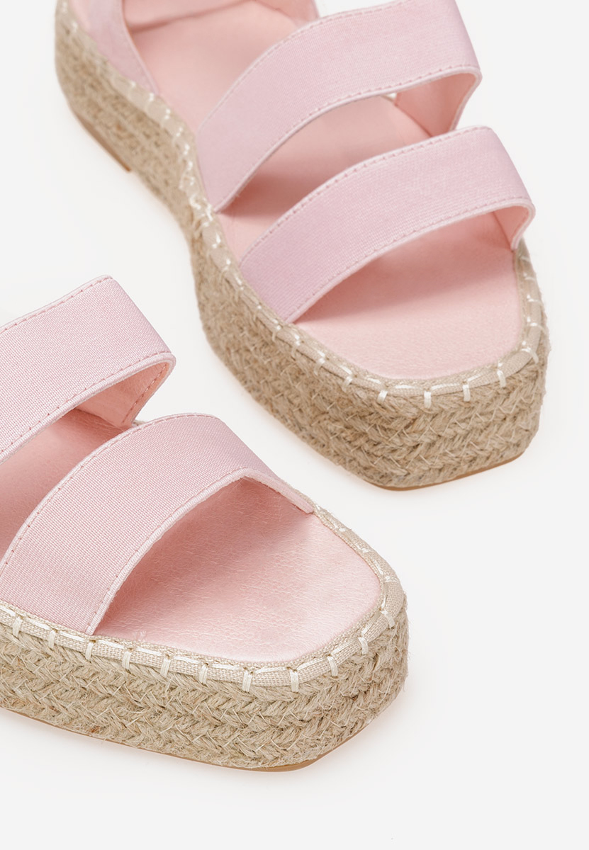 Espadrilles za ženske Clarena ružičasto