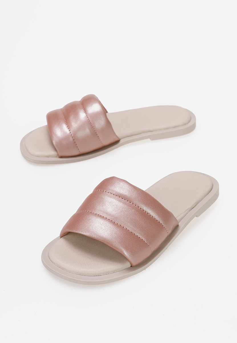 Papuče od prirodne kože Gijon ružičasto