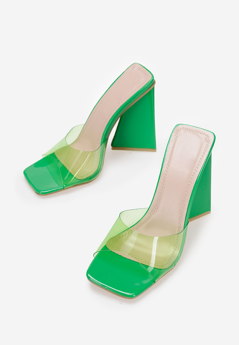 Papuče s petu Zeleno Alca V2