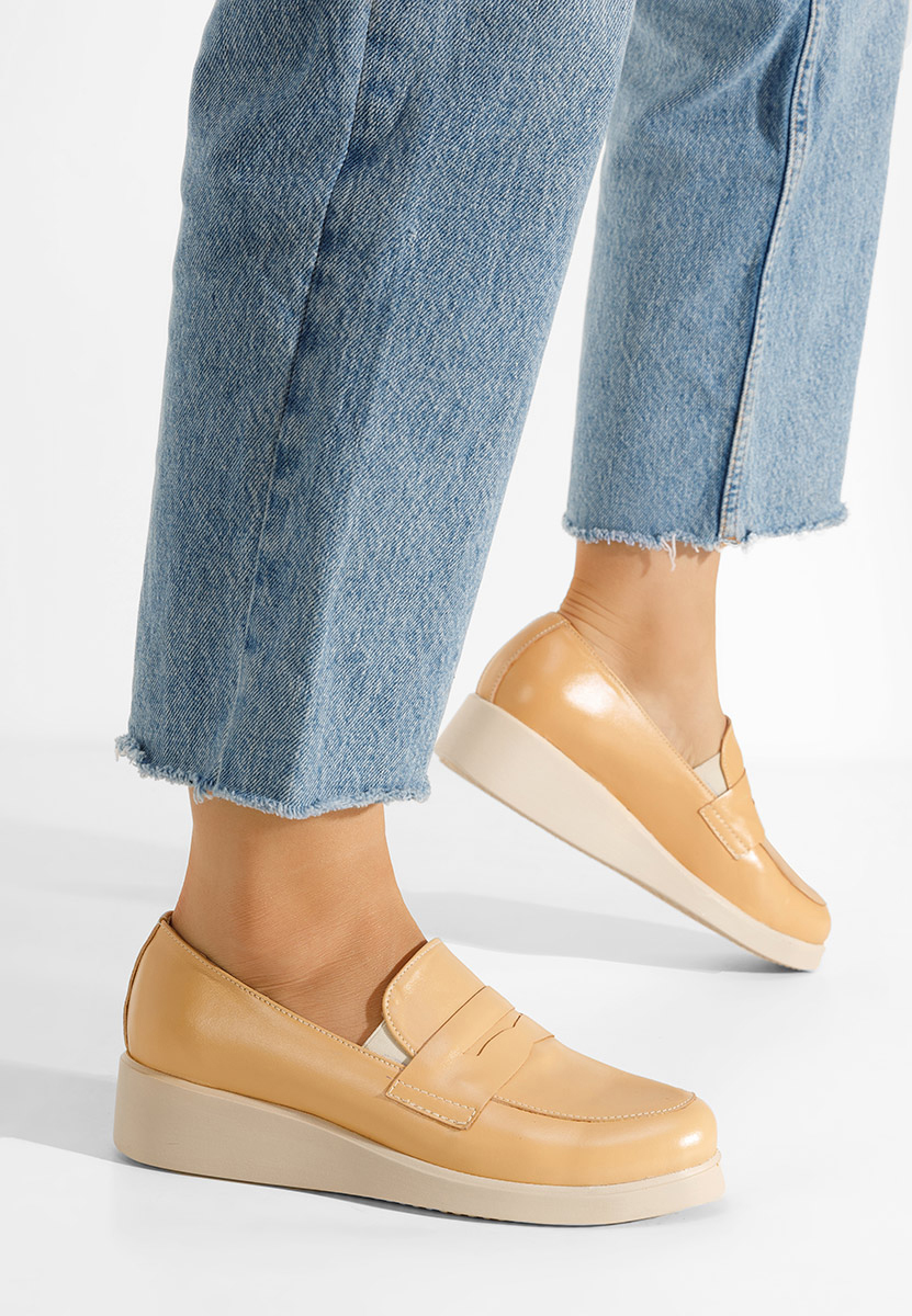 Mokasinke na punu petu Gessi bež