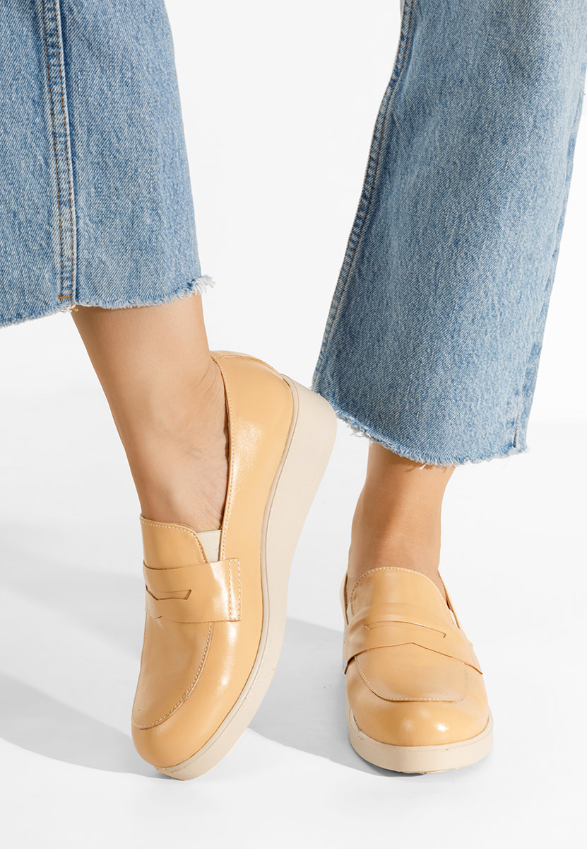 Mokasinke na punu petu Gessi bež