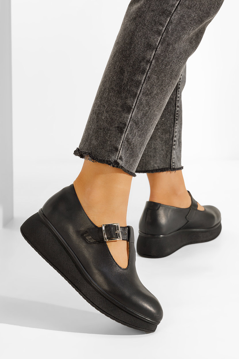 Cipele s platformom crno Gilena V2