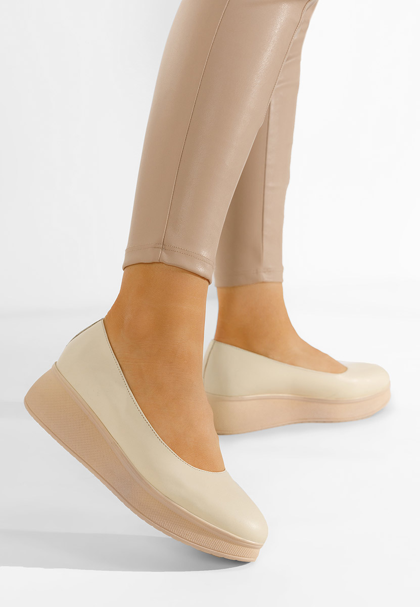 Cipele s platformom Cantoria bež