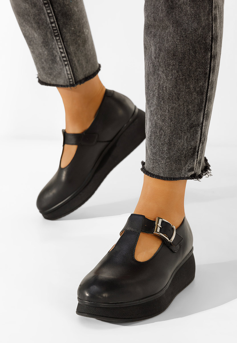 Cipele s platformom crno Gilena V2