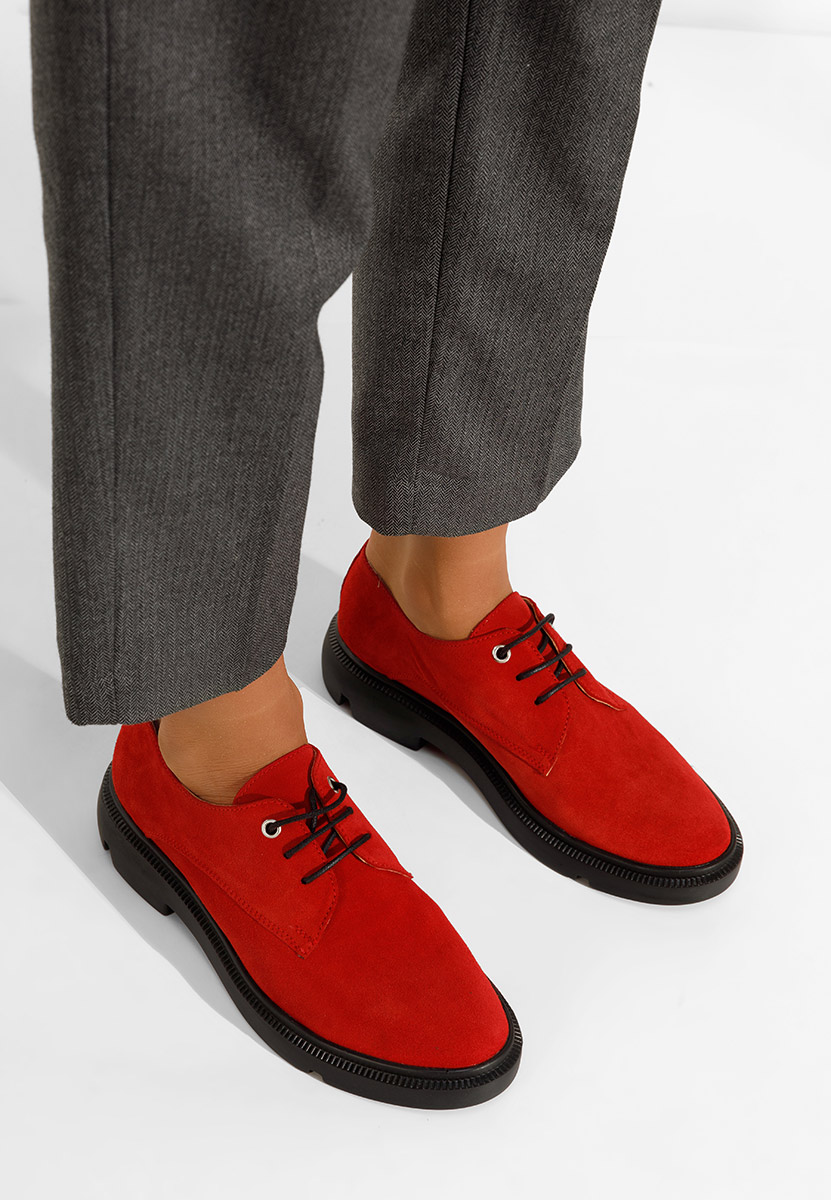 Kožne cipele derby Pelado V2 crveno