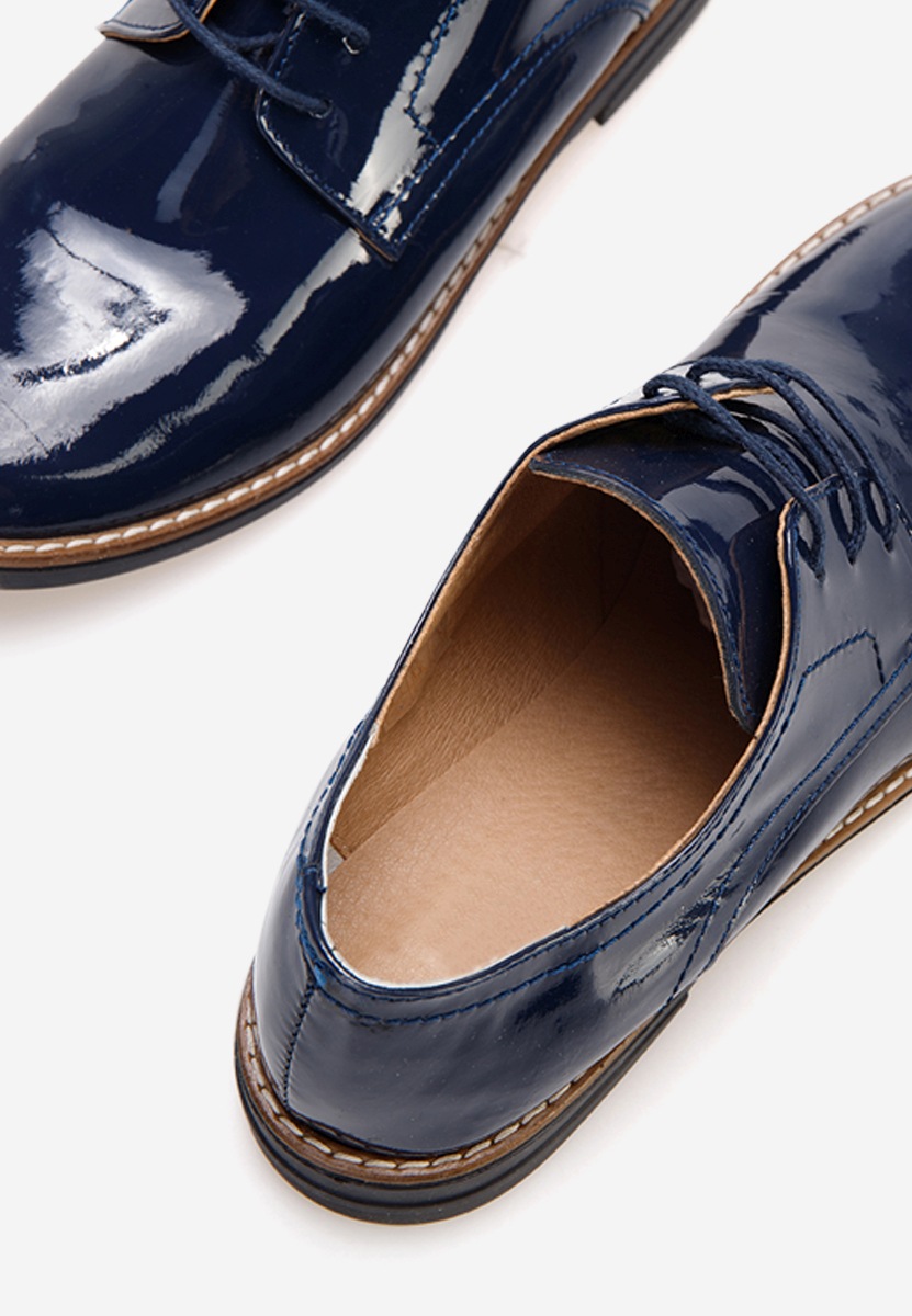 Kožne cipele derby Otivera V3 plavi