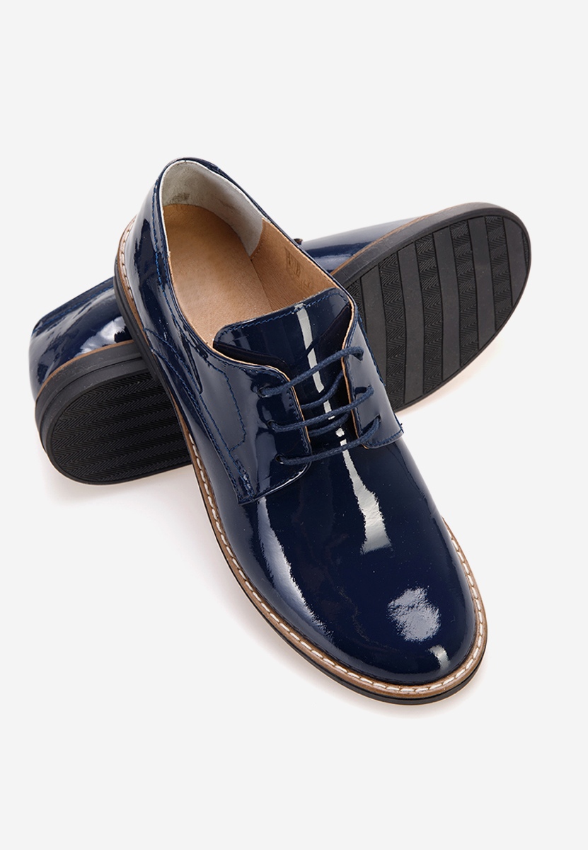 Kožne cipele derby Otivera V3 plavi