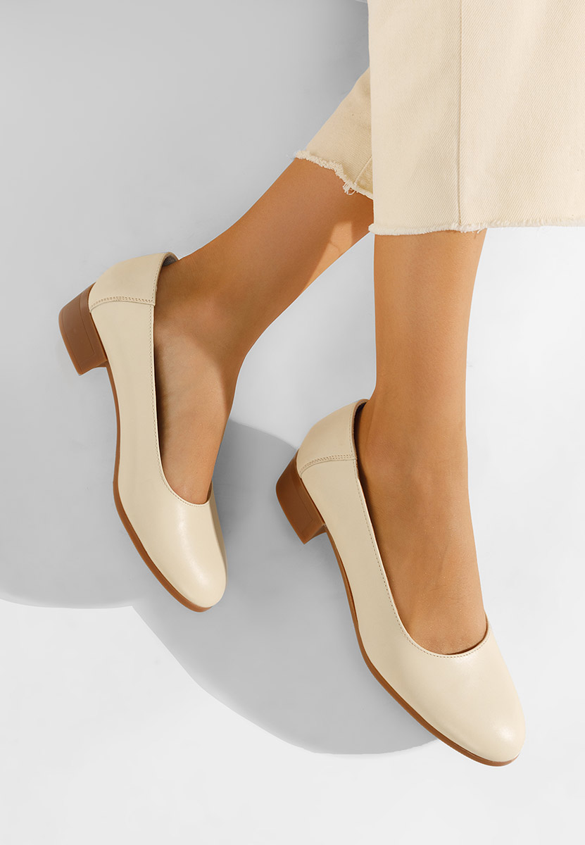 Kožne cipele bež Montremy Kožne cipele bež Montremy