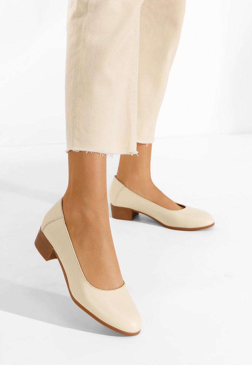 Kožne cipele bež Montremy Kožne cipele bež Montremy