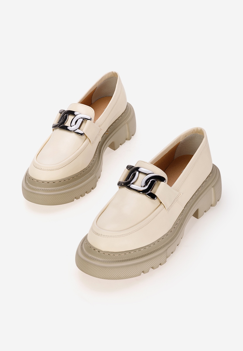 Mokasinke od prirodne kože Haza V2 bež