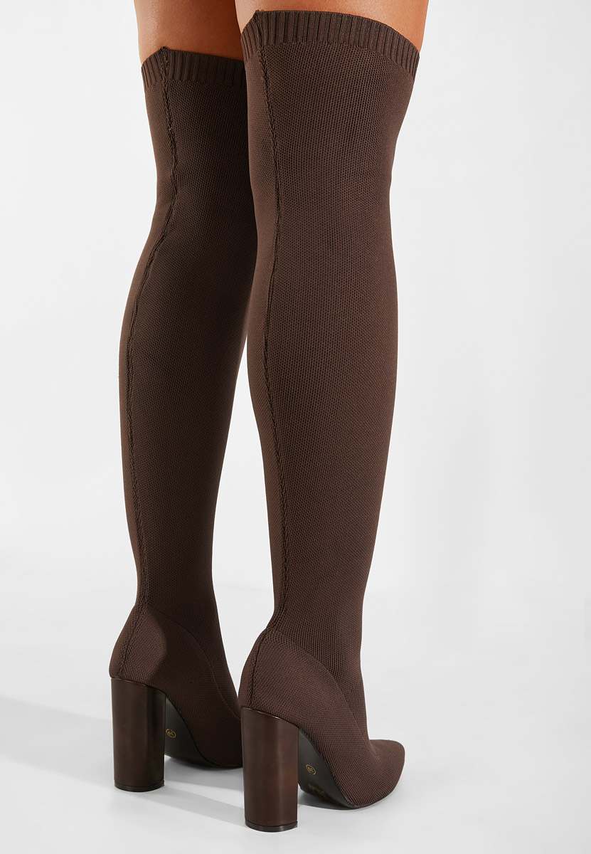 Duge čizme Herrera braon