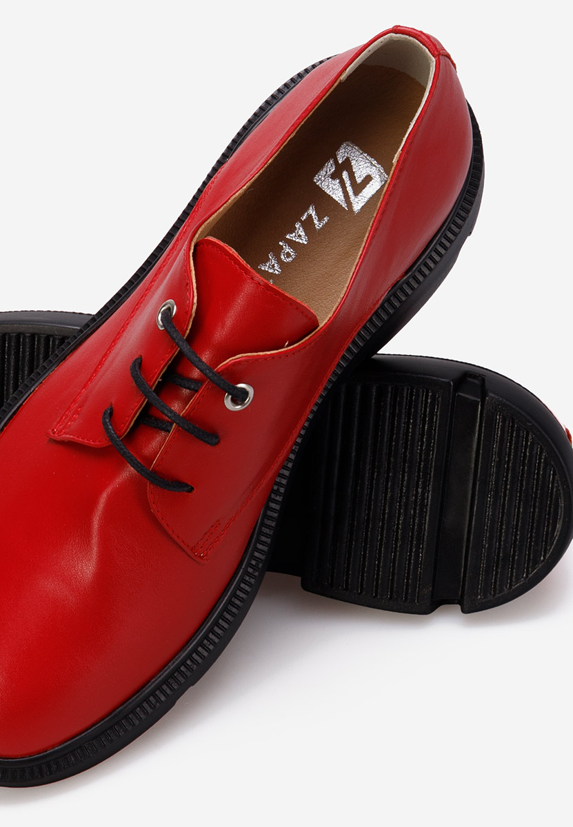 Kožne cipele derby Pelado crveno