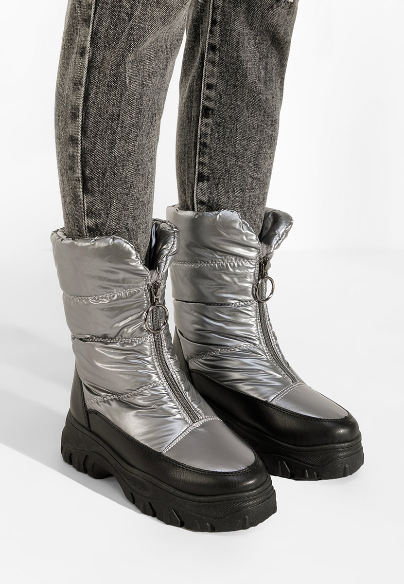Zimske čizme za žene Beneda srebrno