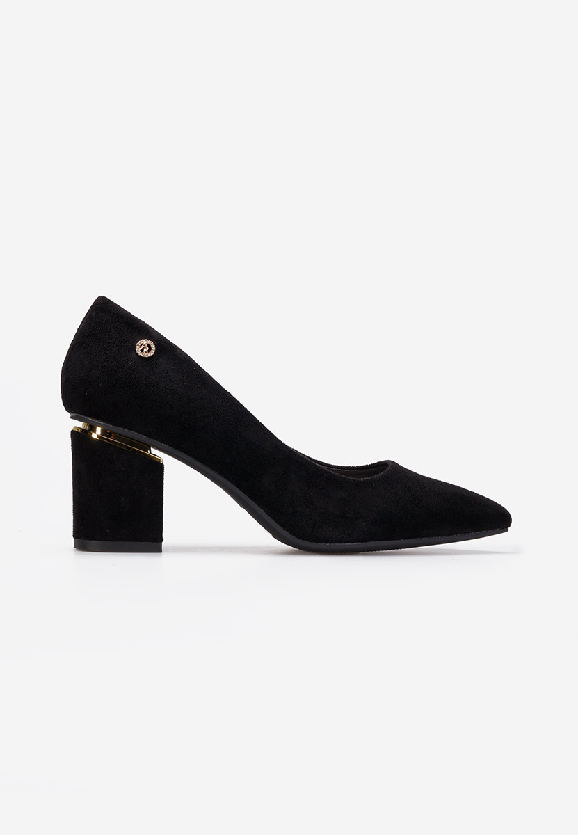Elegantne cipele na petu crno Nelia V2