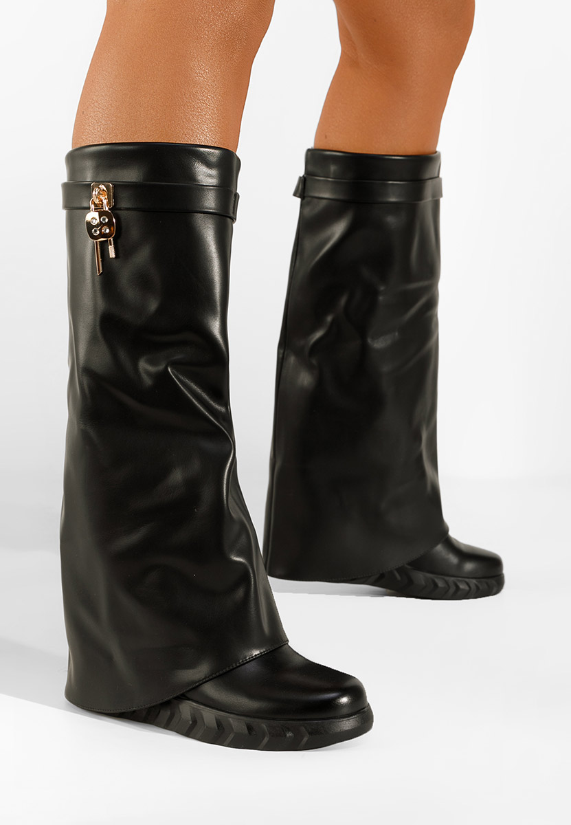 Čizme na punu petu Ipira crno