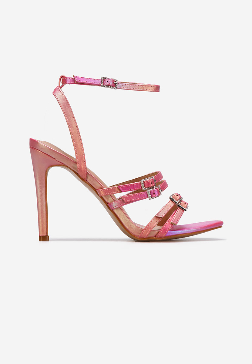 Štikle sandale Helina ružičasto